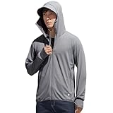 [DMFU] ラッシュガード メンズ 冷感素材 UPF50+ UVカット パーカー 夏 薄手 長袖 吸水 速乾 ストレッチ生地