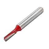 uxcell ストレートルータビット　工木工品　 6.35mmx 3.969mm　金属　シルバートーン、レッド