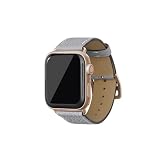 [BONAVENTURA] AppleWatch用 レザーバンド(アダプター:ゴールド) シュリンクレザー【38mm/40mm/41mm/42mm, M/Lサイズ】 ([トゥルーグレー ] T40LRG-TG)