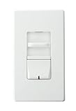 Leviton awsmt-mbwルノワールIIプリセットSlide Dimmer、白熱、シンヒートシンク、細い、8 – 1 / 3 A、ホワイト