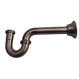 Keeney K100VB 20-Gauge 1-1/4-Inch by 1-1/4-Inch P-Trap, Venetian Bronze [並行輸入品]