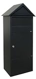 Qualarc ALX -810-bk Alluxシリーズメールボックス810メール/区画ボックスwith Peaked屋根、ブラック