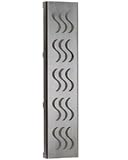 Jaclo 6935 – 32-pss WaveチャネルシャワーDrain Grate、32、" Polishedステンレススチール