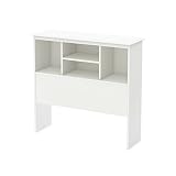South Shore 39" Callesto Bookcase Headboard, Twin, Pure White [並行輸入品]