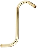 ジョーンズStephens s01037 10-inch Polished Brass s-styleシャワーアーム