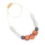 Marotaro 'Windsor' Silicone Teething Necklace, 4-in-1 Chewiness Levels [並行輸入品]