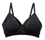 Angeliebe エンジェリーベ マタニティ インナー ストレスフリー ブラトップ 下着 産前 産後 ブラジャー 授乳ブラ M ブラック