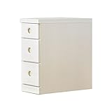 アルファタカバ 押し入れ用すき間収納(奥行55cm) 2.5cm刻み選べる押入れ収納 すきま収納 幅22.5cm3段(高さ55cm)ホワイト