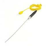 uxcell 熱電対プローブセンサー　熱電対プローブケーブル　Kタイプ　0-500度　 200mm x 1.5mm