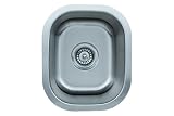 Wells Sinkware CMU1513-7 18-Gauge Single Bowl Undermount Kitchen Sink, Stainless Steel by Wells Sink