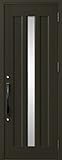 プレナスX 玄関ドア 片開き C12型 W：873mm × H：2330mm 製品色：オータムブラウン(G) 勝手：左勝手 枠：アングル付フラット枠 LIXIL リクシル