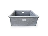 Spot On Square Wool Felt Bin, Grey by Spot on Square
