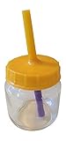 MessLessBaby Resusable Self Feeding Baby Food Jar Lid with Builtin Straw by MessLessBaby