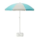 RAMSO ラムソー/FISKO フィスコ パラソル 土台付, ターコイズ ライトベージュ, ホワイト 892.493.37