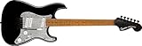 Squier by Fender エレキギター Contemporary Stratocaster® Special, Roasted Maple Fingerboard, Silver Anodized Pickguard, Black ソフトケース付き