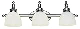 Transグローブ3ライトBath Sconce 34143 anアンティークニッケル34143 an 34143 AN 1