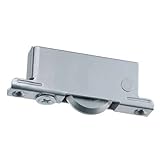 ヨコヅナ 重量調整戸車 ベアリング入ジュラコン車 ステンレス枠(50mm・平型)(1個価格) TES-0502