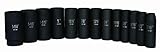 Astro DI41213 1/2' 13-Piece 12-Point SAE Deep Wall Impact Socket Set [並行輸入品]