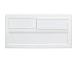 新協和 プラスチック室名札 SK-602AP シルバーホワイト