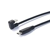 Greabuy 1m/2m/3.0m USB C - USB C ケーブル 180度曲げタイプC充電コード PD60W 急速充電 タブレット/スマートフォン用 ブラック