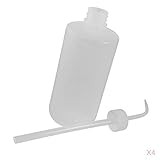 KESOTO 水やり 曲げノズル　園芸 じょうろ　4個　スクイズ　給水缶　目盛り付　PE材