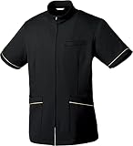 [ミッシェルクラン] ジャケット(男 【透防止/制電/ストレッチ/制菌/工業洗濯対応】 MK0024 ブラック