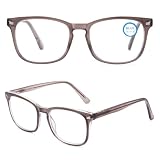 [JO] 老眼鏡高级 おしゃれ メンズ きブルーライトカット紫外線カット UVカットTR90材質1.50グレー
