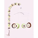 Mod Dots/Stripes Green/yellow/choco Mobile by Bacati [並行輸入品]