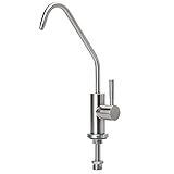 HomeIdeasシングルハンドルキッチンシンク蛇口Drinking蛇口冷水蛇口、食品グレードBrushed SUS 304ステンレススチール