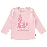 (チャックルベビー) chuckle BABY 白鳥 花柄 長袖Tシャツ 80cm 白鳥柄 P3466-80-20