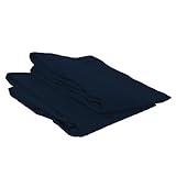 Bacati Mix and Match Solid Crib Fitted Sheet, Navy, 2 Count by Bacati