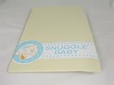 Baby Cot Bed Fitted Sheet 100% Soft Cotton in Cream by Snuggle Baby