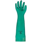 Ansell 37-185-8 Sol-Vex Unsupported Nitrile Gloves Cuff Lined Size 8 Green (Pack of 12) [並行輸入品]