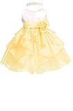 AMJドレスIncベビー女の子洗礼式花誕生日パーティードレス M / 6-9 Months イエロー