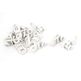 uxcell カーテンレール部品　戸車　プラスチック　ホワイト　車輪直径19mm 　12個