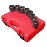 Sunex 6930 8 Piece 3 / 4ドライブ標準SAE 6ポイントインパクトソケットセットby Sunex