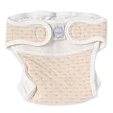 布おむつカバー 外ベルトタイプ オーガニックコットン100％ （ドットベージュ/サイズ50）