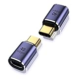 usbc l字 USB 変換アダプター タイプc 変換アダプタ 2個セット[100W急速充電/8K@60Hz映像出力/USB4.0延長アダプタ/40Gbps高速転送対応]usb c 変換アダプタUSB Cコネクター オスメス（メスオス四番 二個)