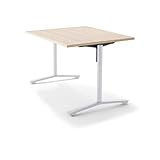 コクヨ   ミーティングテーブル DAYS OFFICE FLIP TOP XY-TFT128SCSAAMC0 幅120×奥行80CM 天板ホワイ