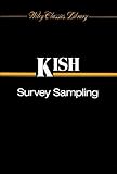 Cover of Survey Sampling, (Wiley Classics Library)
