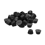 uxcell ゴム製フィートバンパー アンプ スピーカー デスク キャビネットレッグパッド D25x18xH15mm 34個入り