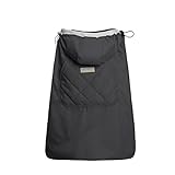 【ベビーアムール 】Bebamour 抱っこひもカバー ケープ ベビーフード付きパーカー コート 防寒 マント出かける用 出産祝い（ダークグレー）