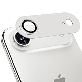 Podick レンズカバー iPhone Air 用 カメラフィルム 全面保護 アルミ合金製 強化ガラス 傷防止 レンズ保護 耐衝撃 アイフォンAir 用 カメラ保護 高透過率 黒縁取り 露出オーバー防止 カメラレンズプロテクター クラウドホワイト