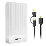 YOTUO ポータブル外付けハードドライブストレージ拡張モバイルHDD USB 3.0 PC、Mac、デスクトップ、ノートパソコン、PS4、PS5、Xbox One X/S、Xbox 360、Xbox Series X/S、オフィス&ゲーム用(ホワイト、500GB)