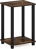 フリノ(Furinno) サイドテーブル Simplistic シンプリスティックエンドテーブル(小)アンバーパイン/ブラック スモール 【日本正規輸入品】