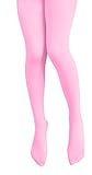 Plus Nao(プラスナオ) 子供用カラータイツ・カラーストッキング・シンプル無地・カラバリ豊富 秋 冬 かわいい 幼稚園 保育園 発表会 お遊戯 65-90cm ピンク