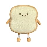 yarui かわいいぬいぐるみトーストパンプレッツェルクロワッサンバゲット 抱き枕 クッション ぬいぐるみ おもちゃ 食パン 食べ物 手触り 置物 ふわふわ (イエロー食パン)