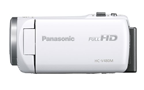 美品　Panasonic HC-V480MS Panasonic HD Camcorder HC-V480M-W 32GB 90X 2.2M P zoom White