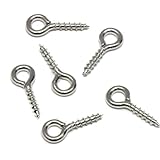 【ハンドメイド金具パーツ】ヒートン シルバー 10mm 20個 穴内径2.5mm ネジ部分6mm