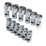 SKハンドツール1337ソケットセットFlex 1 / 4in。Dr 12pc 6 Pt。メトリック